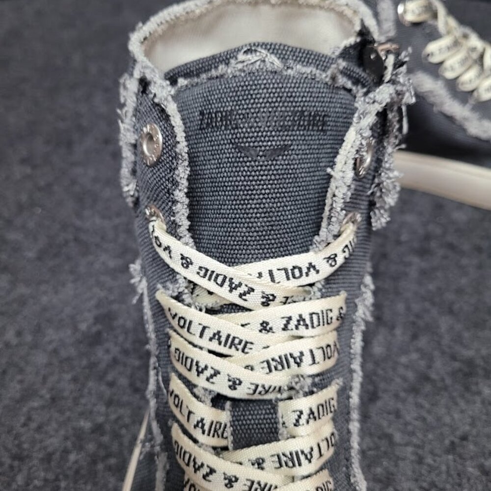 NWOB Zadig & Voltaire Flash Hi-Top Sneakers Size 38 US 7.5 - 8 - Picture 6 of 11